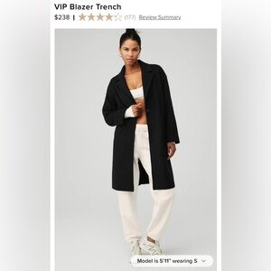 ALO VIP Blazer Trench Black XS
**SOLD OUT ONLINE**